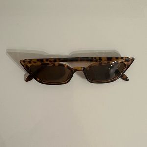 Tortoise Shell Trendy Cat Eye Sunglasses